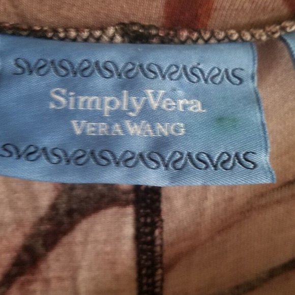 Simply Vera Vera Wang Shirt Black Sequin Detail Women's Sz PM - Picture 4 of 6